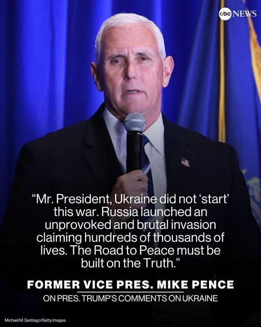 Pence: "Mr. President, Ukraine did not 'start' this war" 