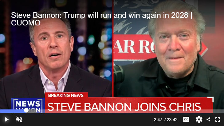 Bannon-Trump will run and win again in 2028