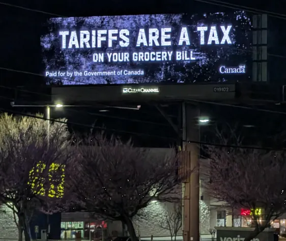 Canadian billboard in Georgia