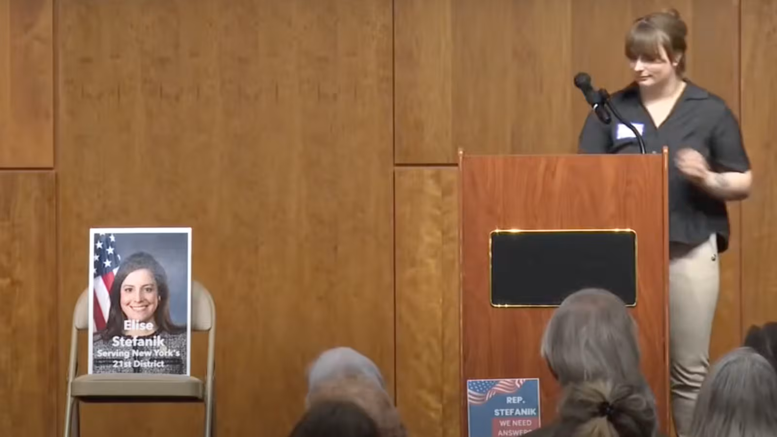 Empty chair town hall
