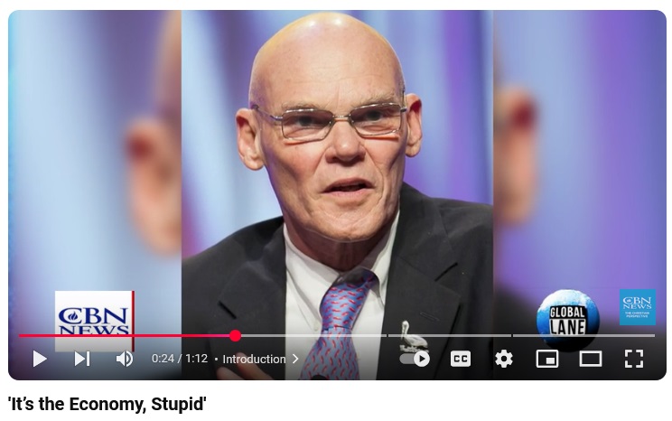 James Carville 'It’s the Economy Stupid'