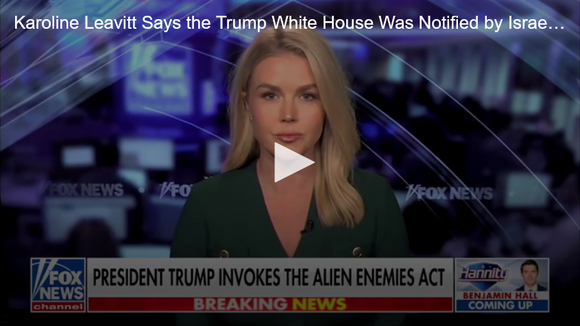 Karoline Leavitt on Fox News - Trump Gave Israel the Go-Ahead for Shock New Bombing
