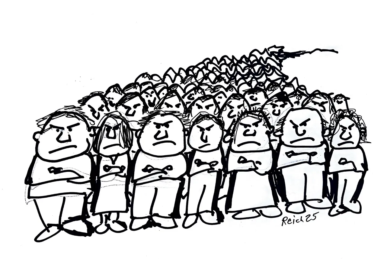crowd of resisters