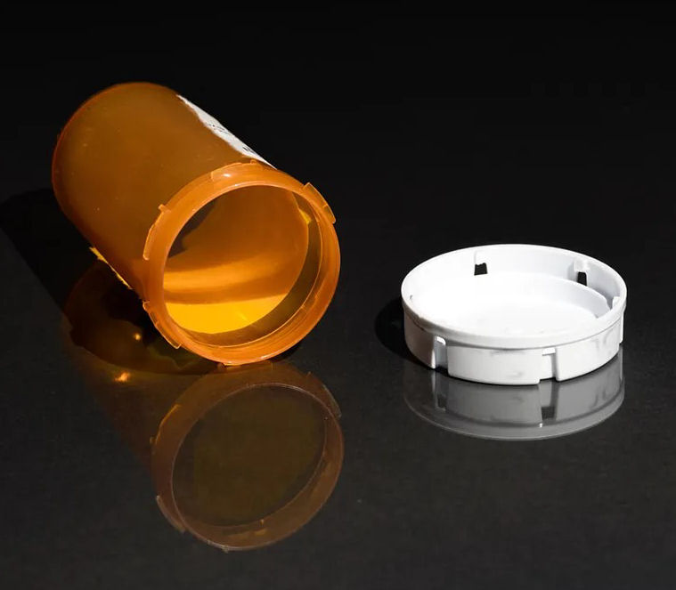 empty prescription container