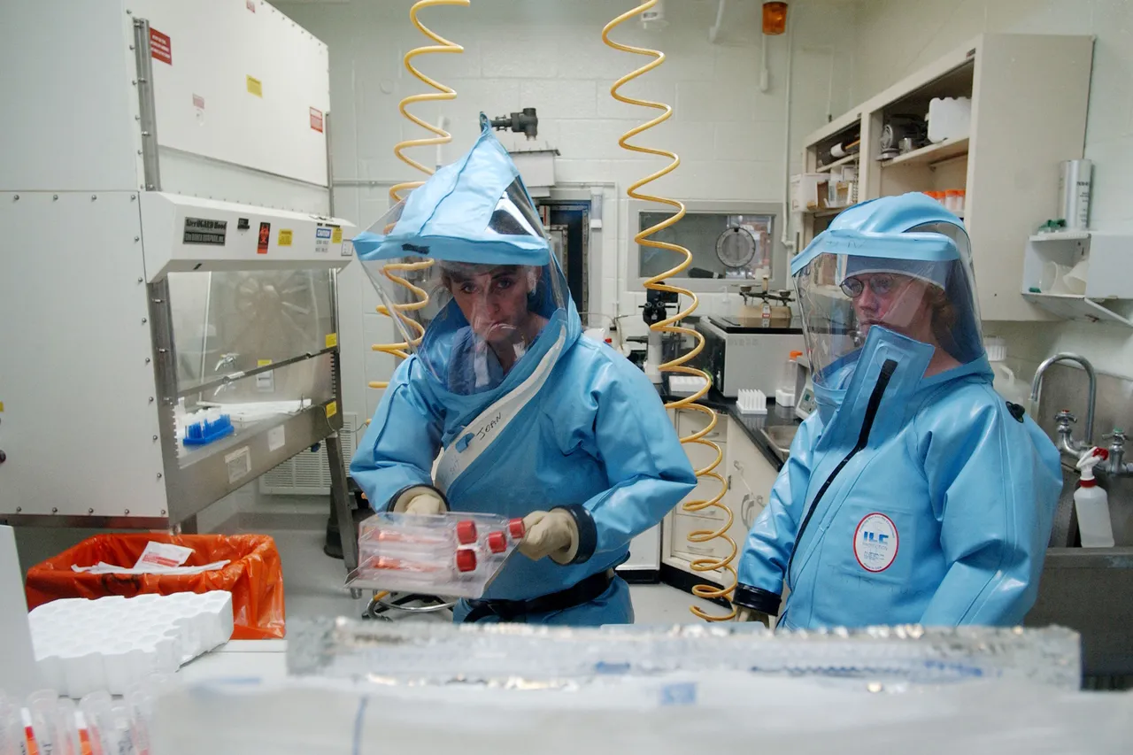 A biosafety-level-4 lab at the US Army Medical Research Institute of Infectious Diseases at Fort Detrick, which has safety protocols similar to NIAID’s Integrated Research Facility