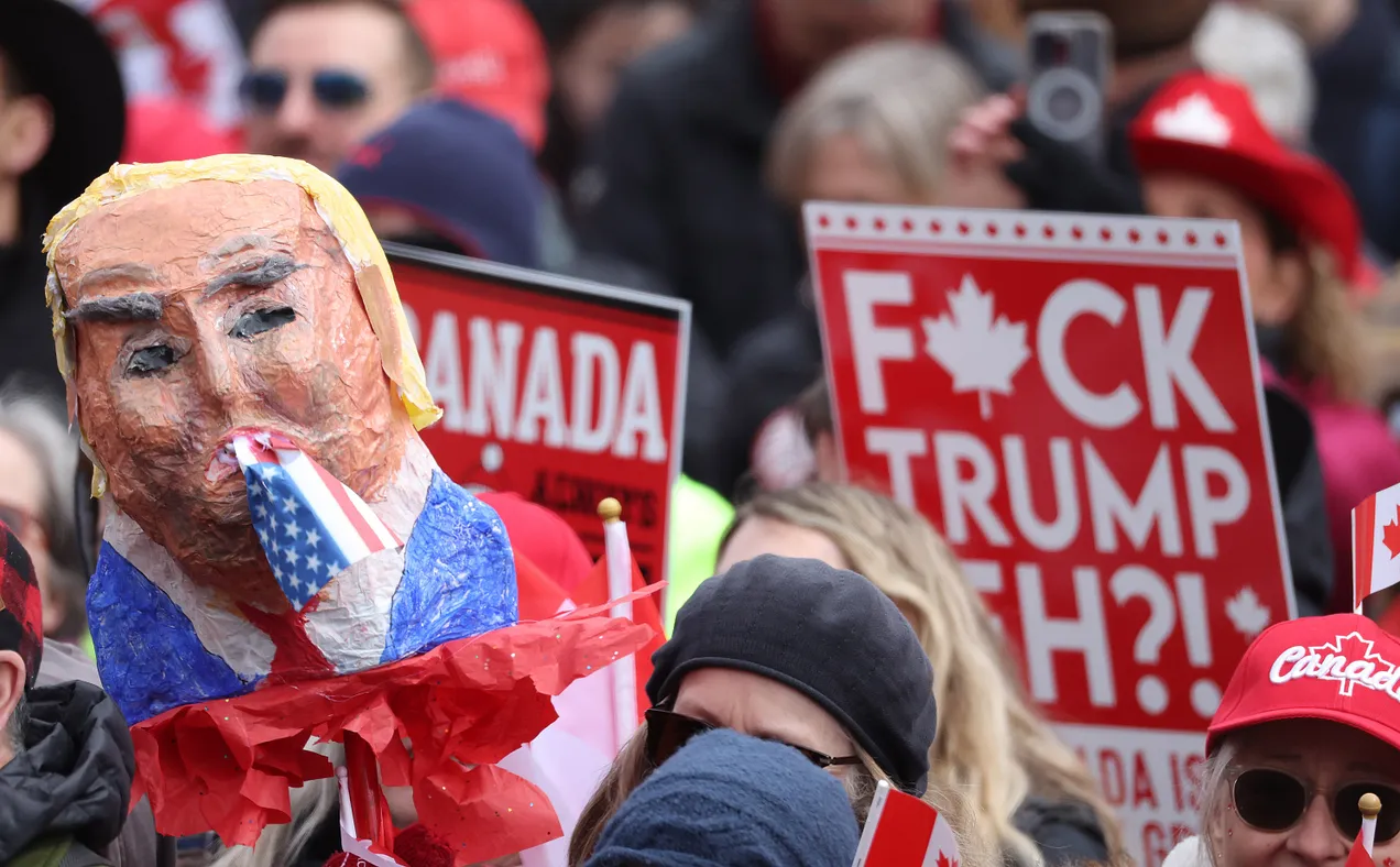 A protest in Toronto last month