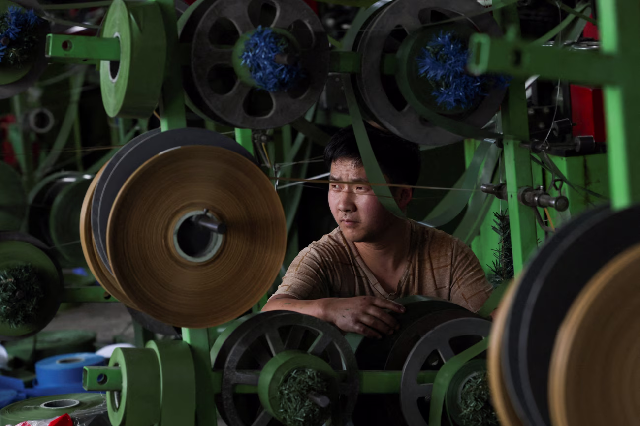 Chinese factory worker