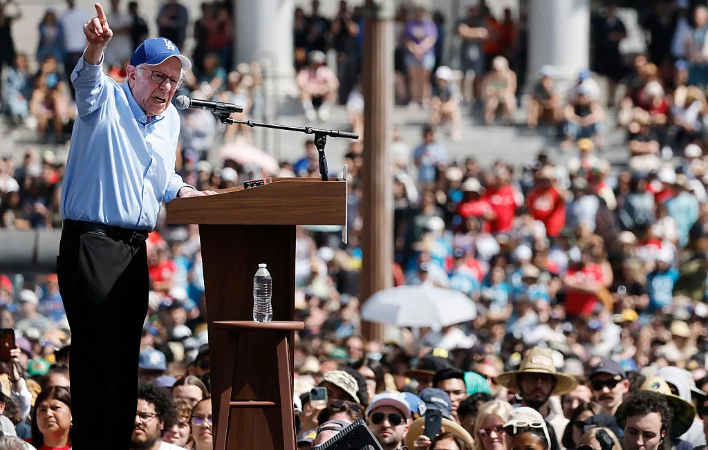 ''Despair is not an option…the stakes are just too high,'' Sen. Bernie Sanders said Saturday in L.A.