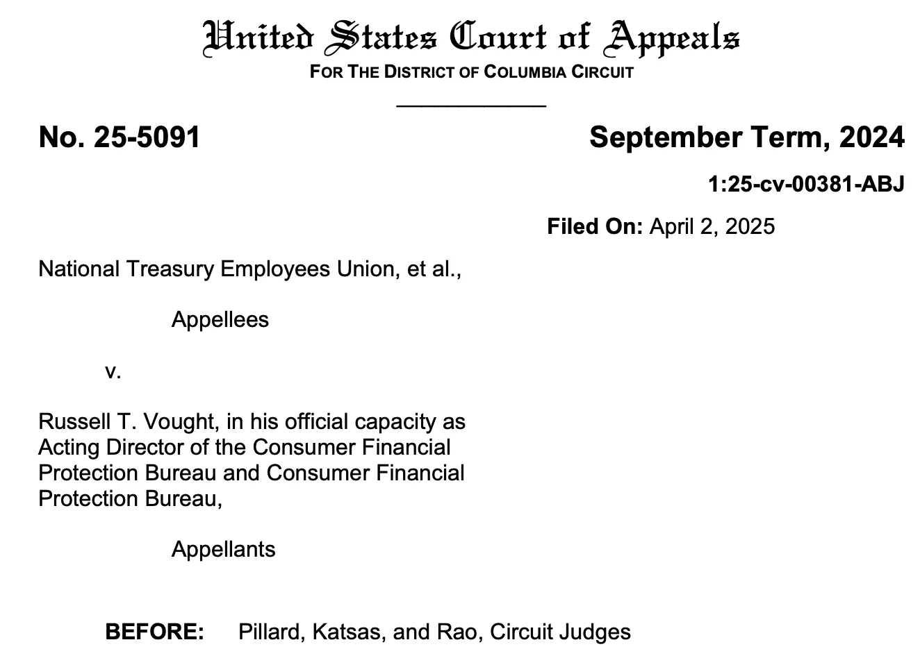 Employees Union v. Vought
