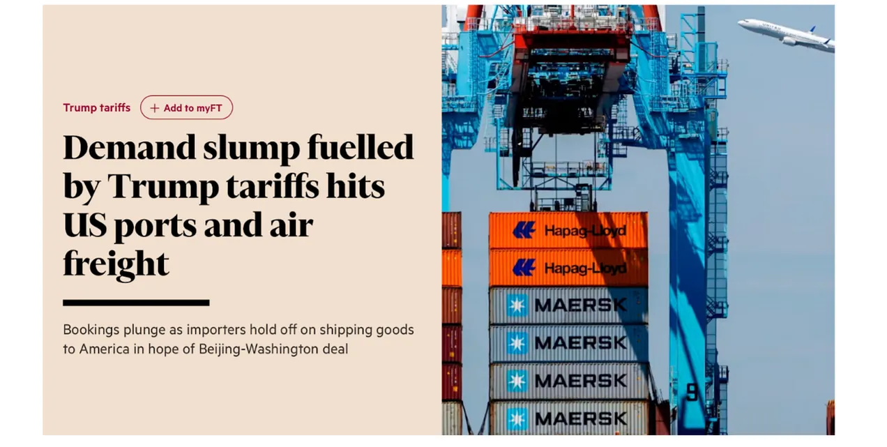 Headline and image courtesy of The Financial Times