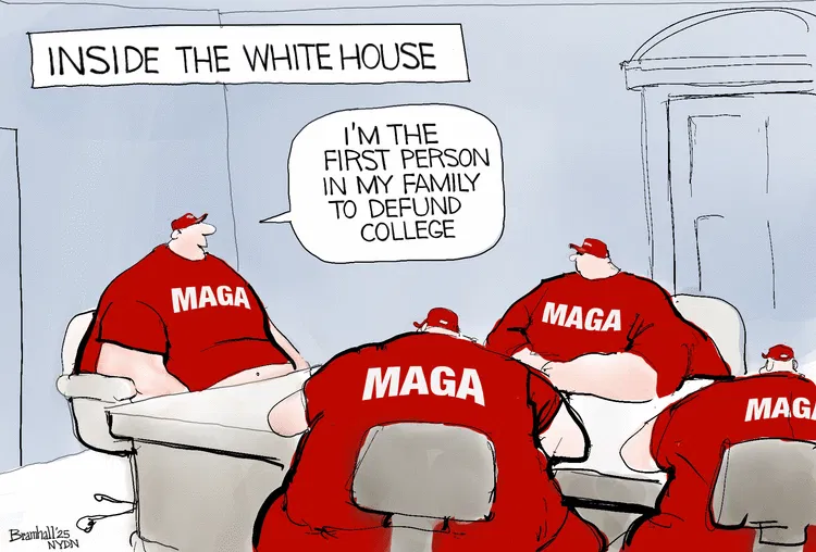 MAGA first to defund college