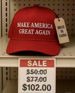 MAGA hat made in China