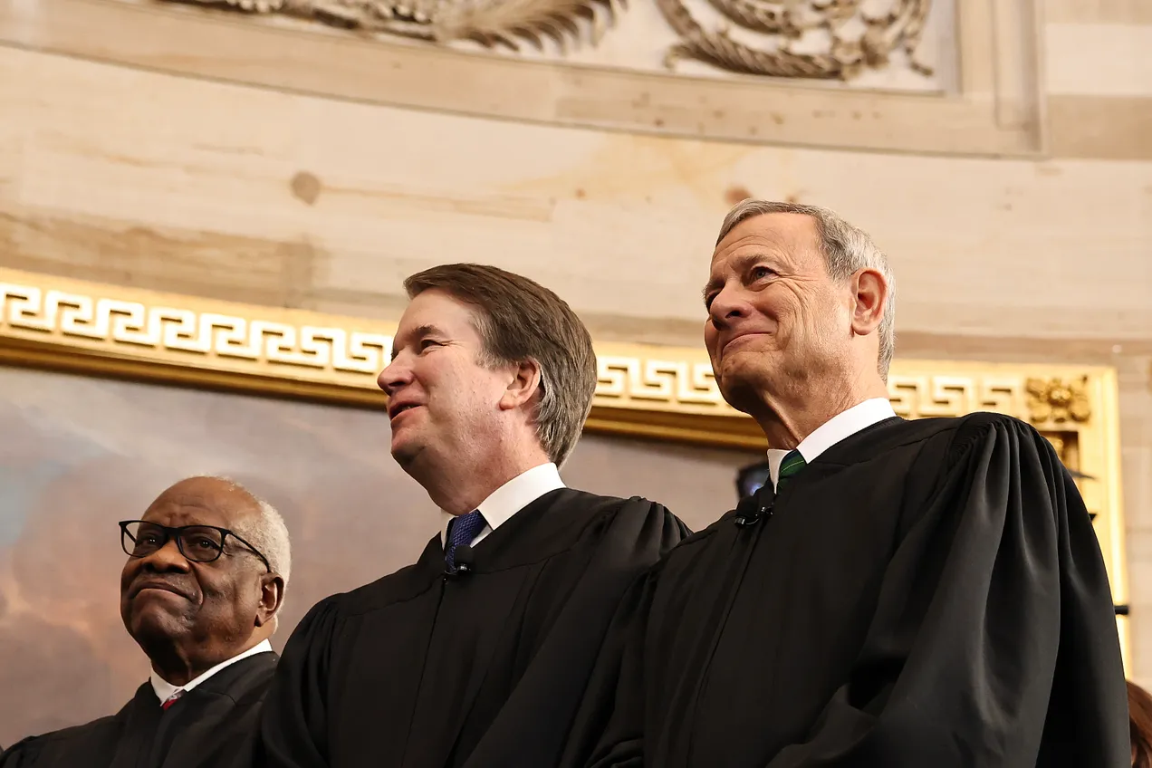 Roberts and company at Trump’s second inauguration