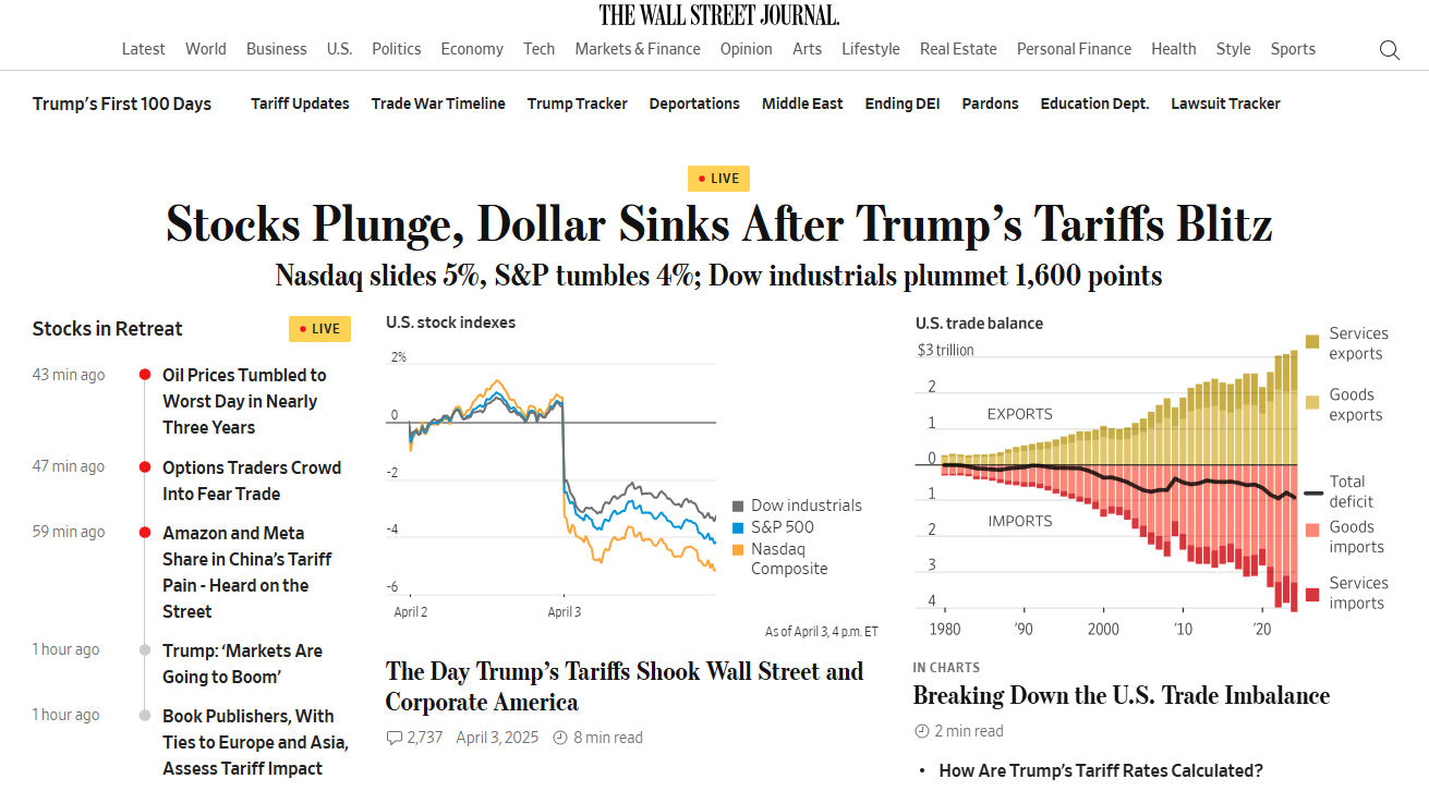 WSJ after 'Liberation Day'