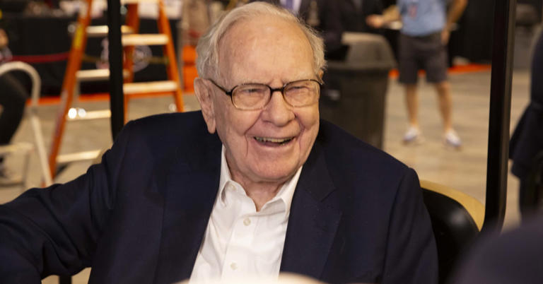 Warren Buffett walks the floor and meets with Berkshire Hathaway shareholders ahead of their annual meeting in Omaha, Nebraska on May 3rd, 2024