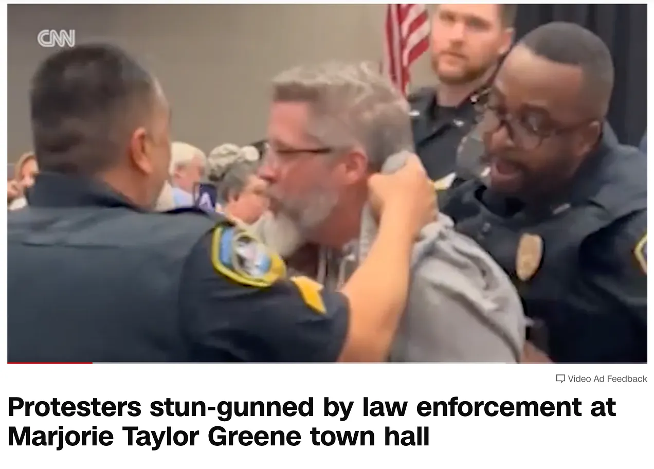 protester arrested