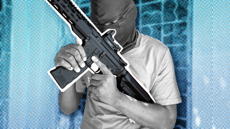 smuggled automatic rifle
