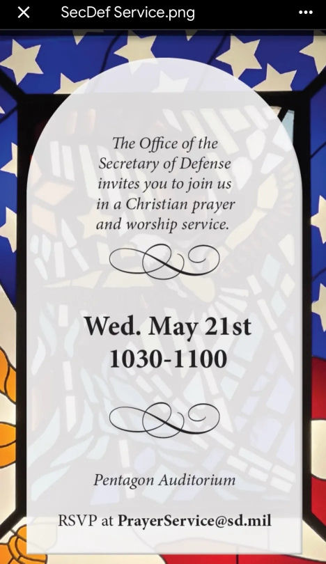 RSVP to Hegseth RSVP to Hegseth