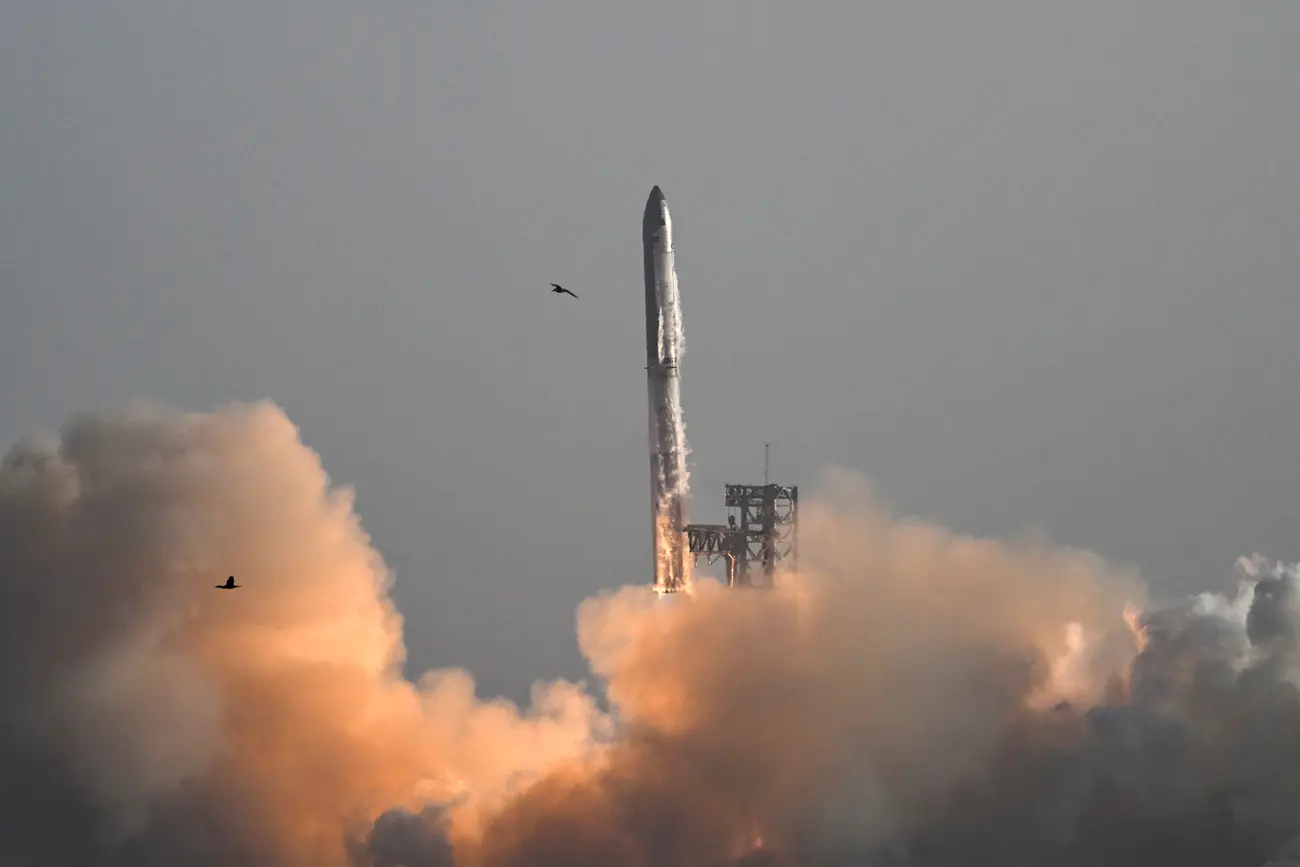 SpaceX’s Starship lifts off from Starbase near Boca Chica, Texas, on March 6 shortly before exploding, raining debris over the Caribbean