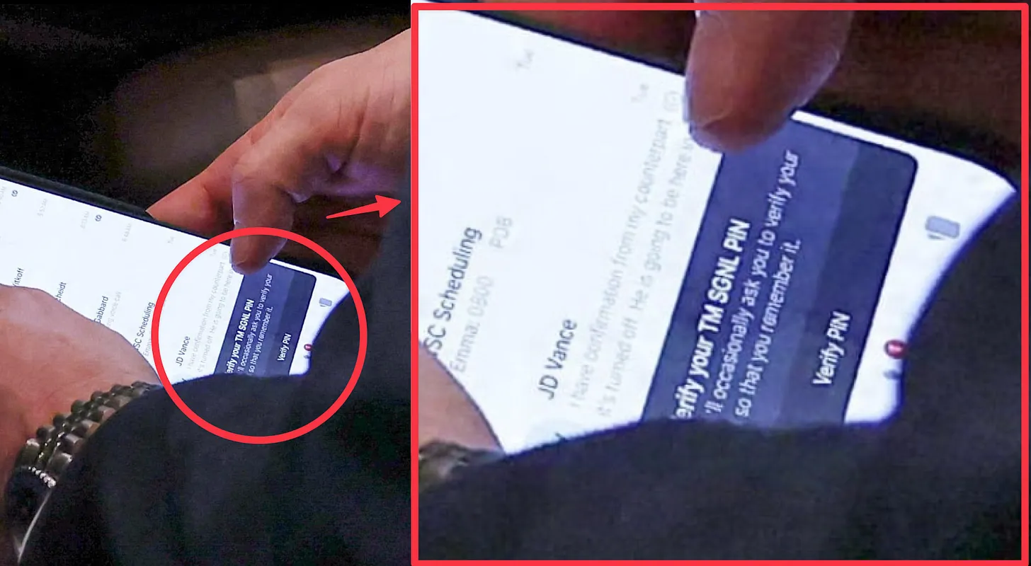 Waltz uses third-party texting app at Cabinet meeting
