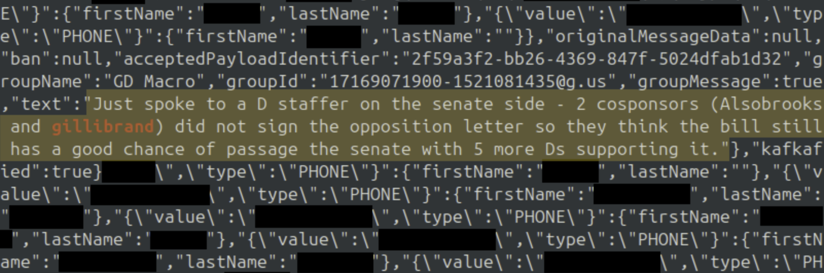 redacted TeleMessage