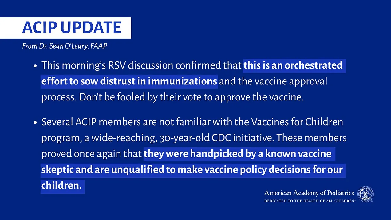 AAP ACIP update