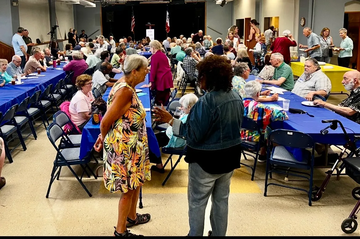 Story County Iowa Democratic gathering. 6/27/25.