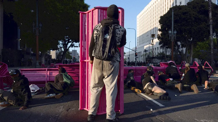 chairs-as-barricades [Photo: Etienne Laurent/AFP/Getty Images]