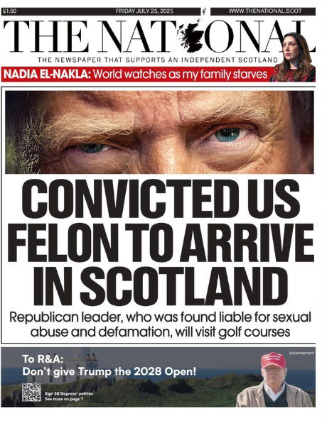 20250725 The National front page