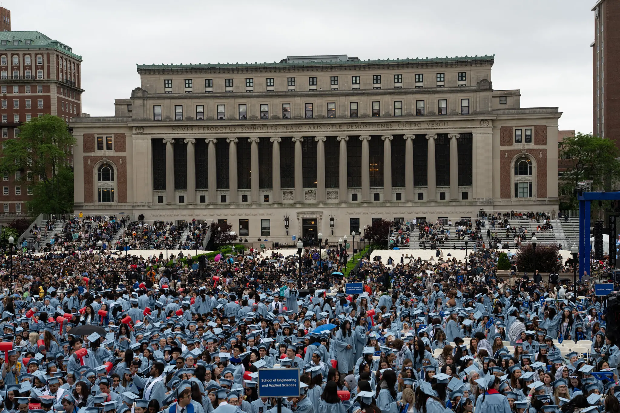 Columbia is the first university to reach a negotiated settlement over antisemitism claims.Credit...Juan Arredondo for The New York Times