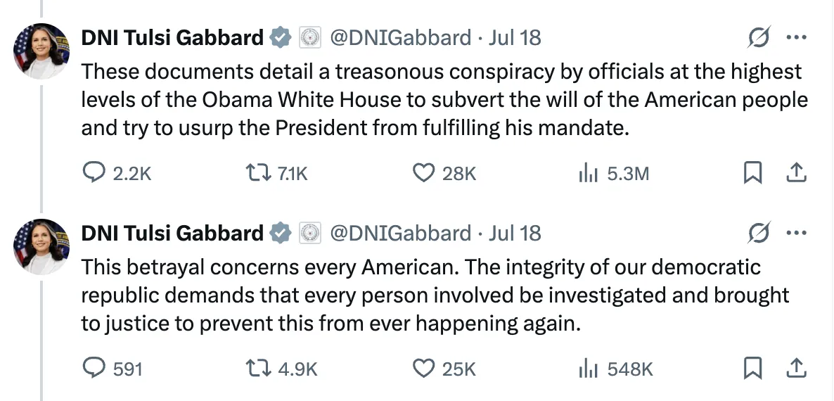 Gabbard posts