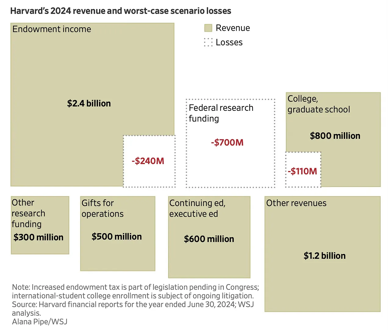 Harvard's Revenue Under Siege