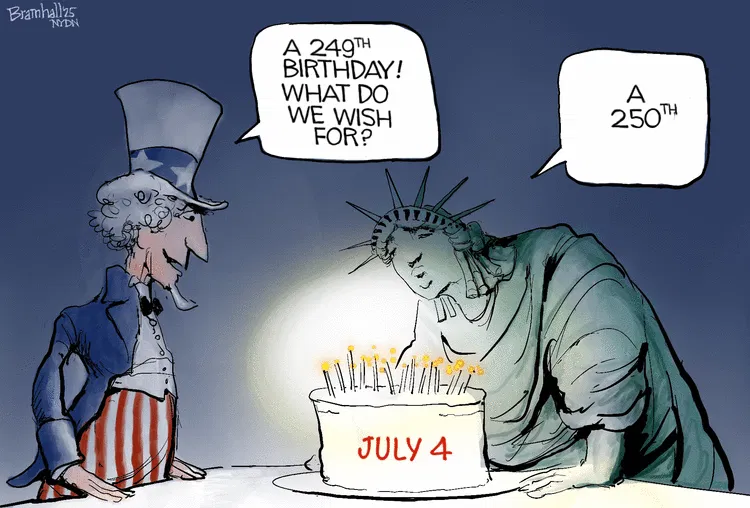 wishing for 250th July 4