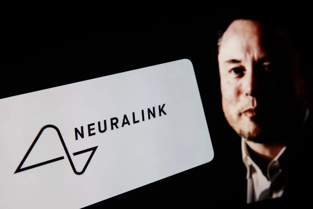 Neuralink Musk (Photo by Beata Zawrzel/NurPhoto via Getty Images)