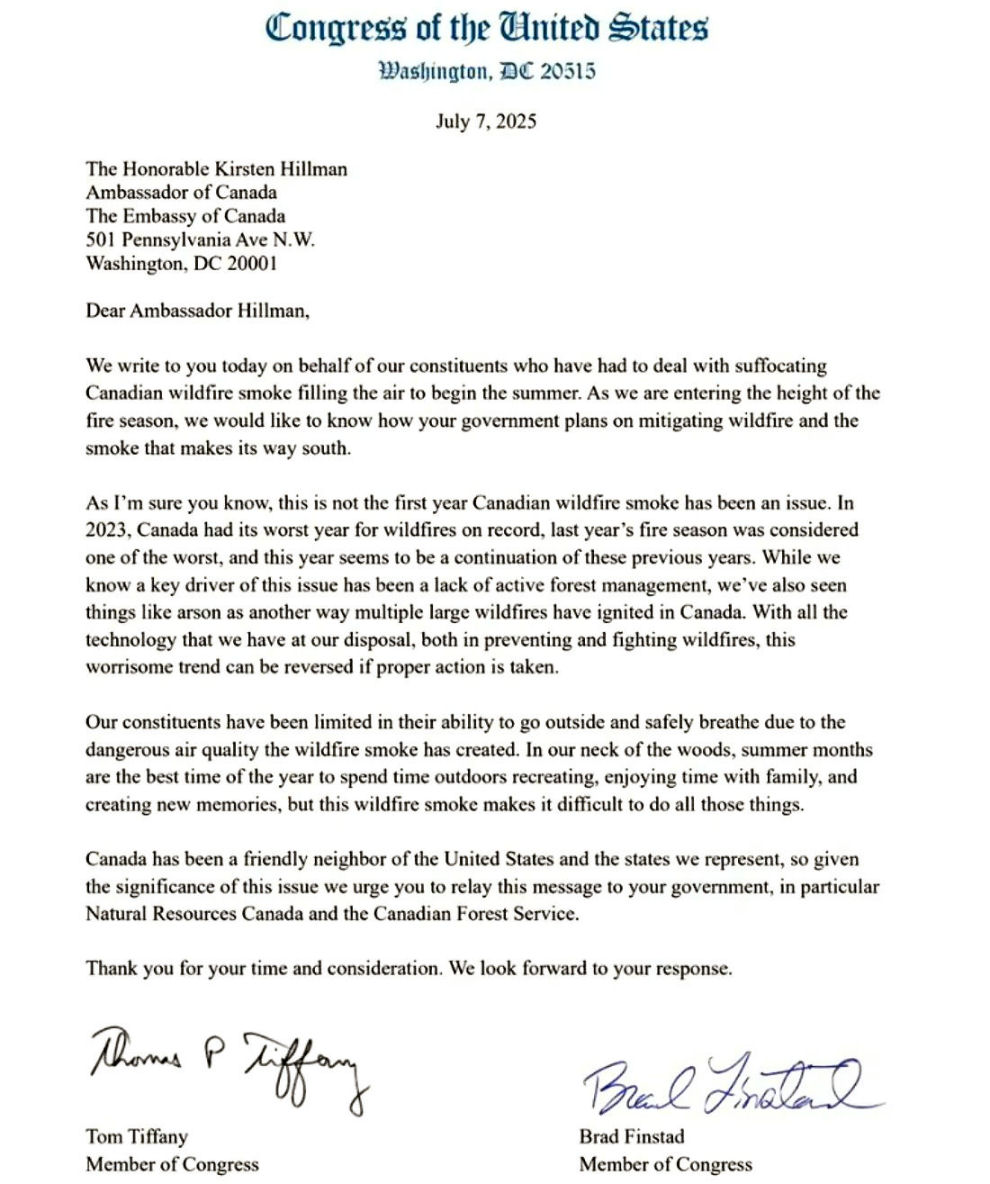 Tiffany Finstead letter