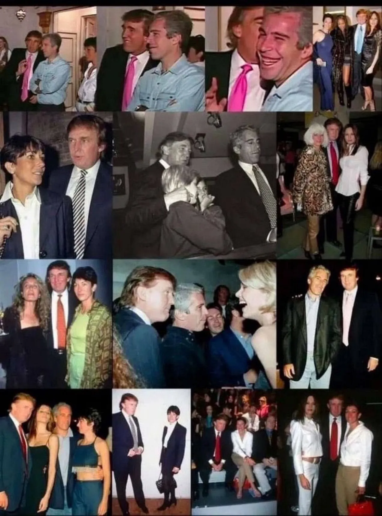 collage of Trump and Epstein