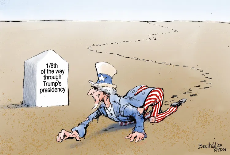 one eighth of the way through Trump presidency