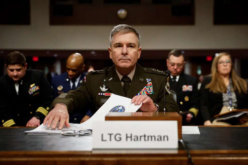 Lt. Gen. William J. Hartman, the acting N.S.A. director, asked to see evidence that the agency’s chief data scientist had done anything to merit the revocation of his security clearance.Credit...Kevin Dietsch/Getty Images