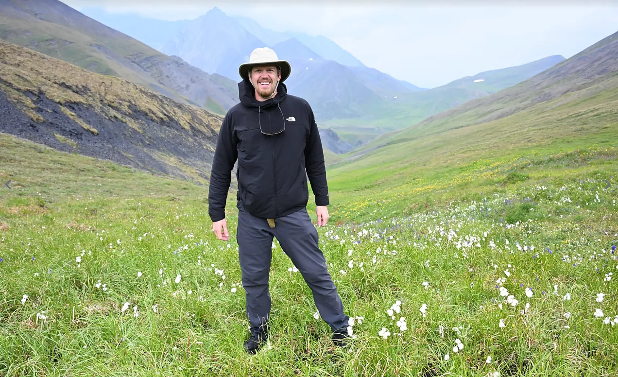 Bentley Hensel in the Arctic National Wildlife Refuge last month. Source: Bentley Hensel
