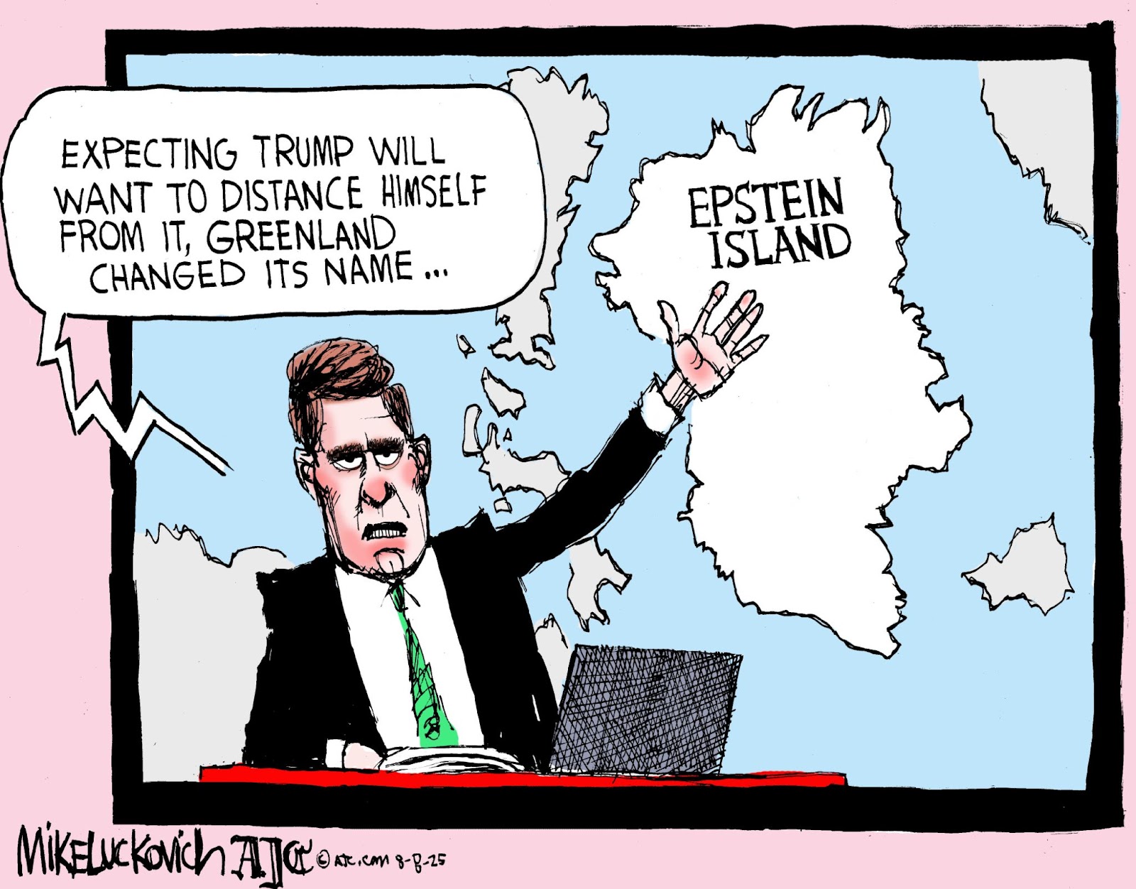 Greenland renamed Epstein Island