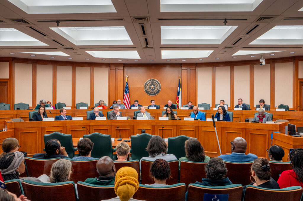 Texas State Representatives conduct a committee meeting on August 01, 2025 in Austin, Texas. The House Select committee on Congressional Redistricting holds its first hearing since Texas Republicans redrew their congressional map. The redrawn congressional maps came on the heels of a push from President Donald Trump ahead of next year’s midterms. (Photo by Brandon Bell/Getty Images) Texas State Representatives conduct a committee meeting on August 01, 2025 in Austin, Texas. The House Select committee on Congressional Redistricting holds its first hearing since Texas Republicans redrew their congressional map. The redrawn congressional maps came on the heels of a push from President Donald Trump ahead of next year’s midterms. (Photo by Brandon Bell/Getty Images)