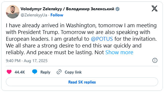 Zelenskyy response to Trump