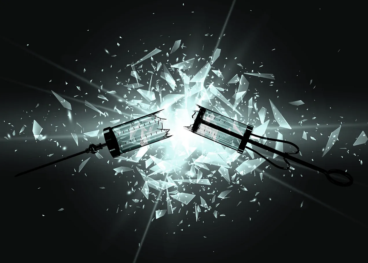 broken syringe