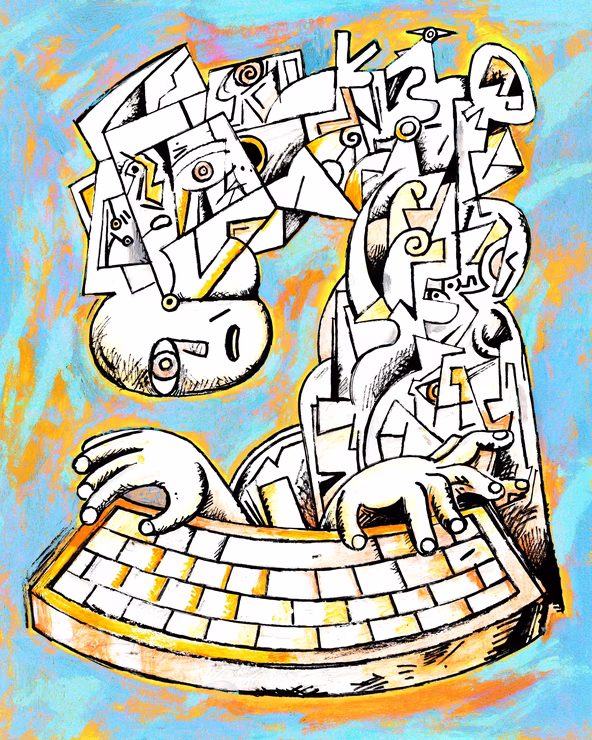 Illustration by Niv Bavarsky for The Atlantic
