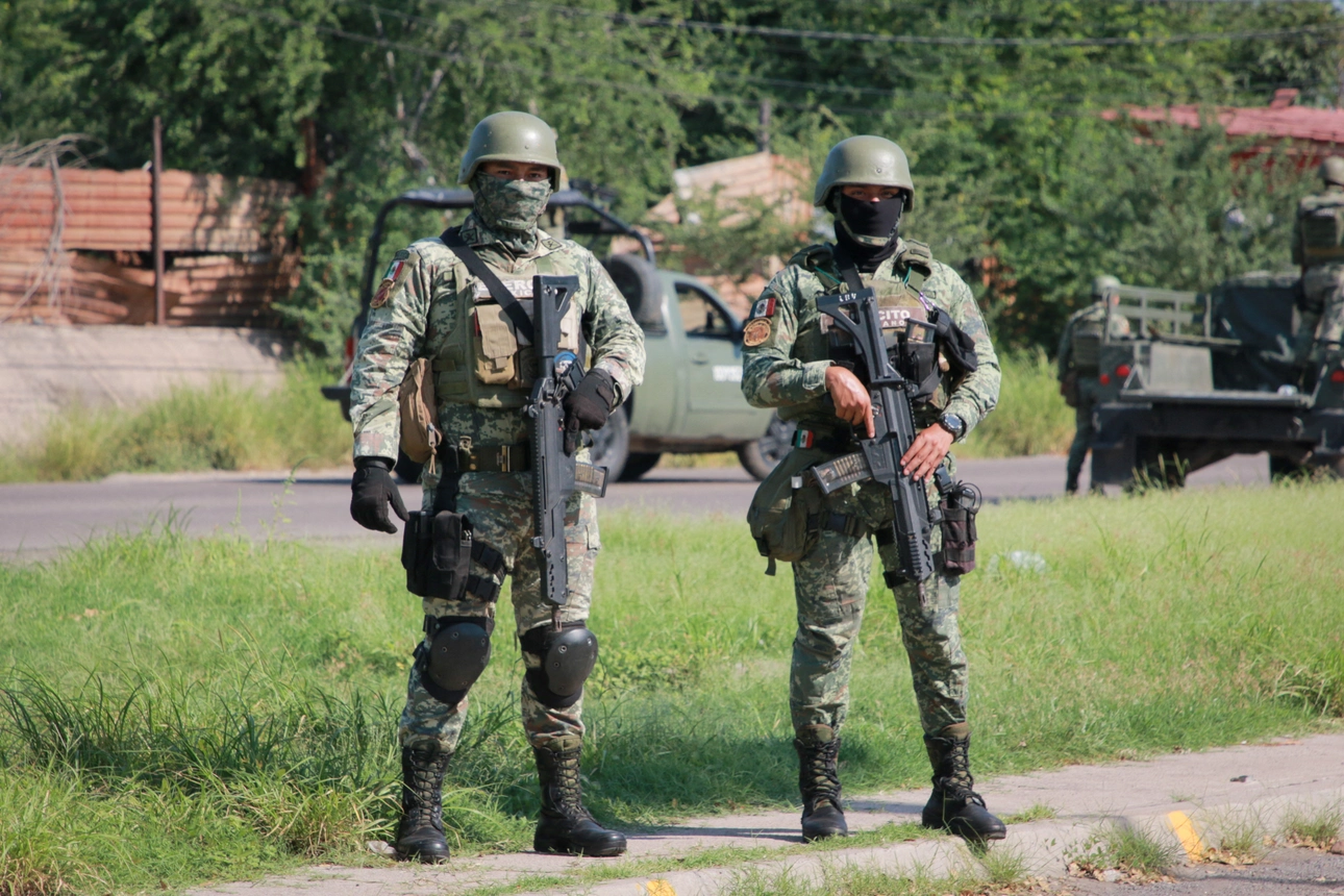 Military stand guard on the streets of Culiacan, Sinaloa State, Mexico, on Sept. 11, 2024. | Ivan Medina/AFP via Getty Images