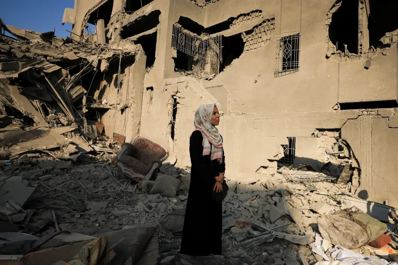 At the site of an Israeli strike in Gaza City, September 2025Dawoud Abu Alkas / Reuters