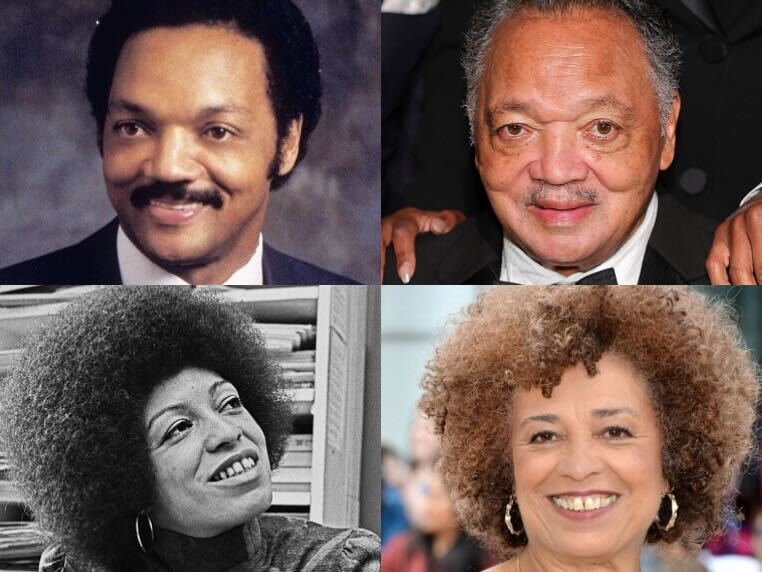 Jesse Jackson and Angela Davis (Photo credit: Getty Images)