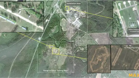 Military base in Pskov Oblast, 6 May 2024 Military base in Pskov Oblast, 6 May 2024
