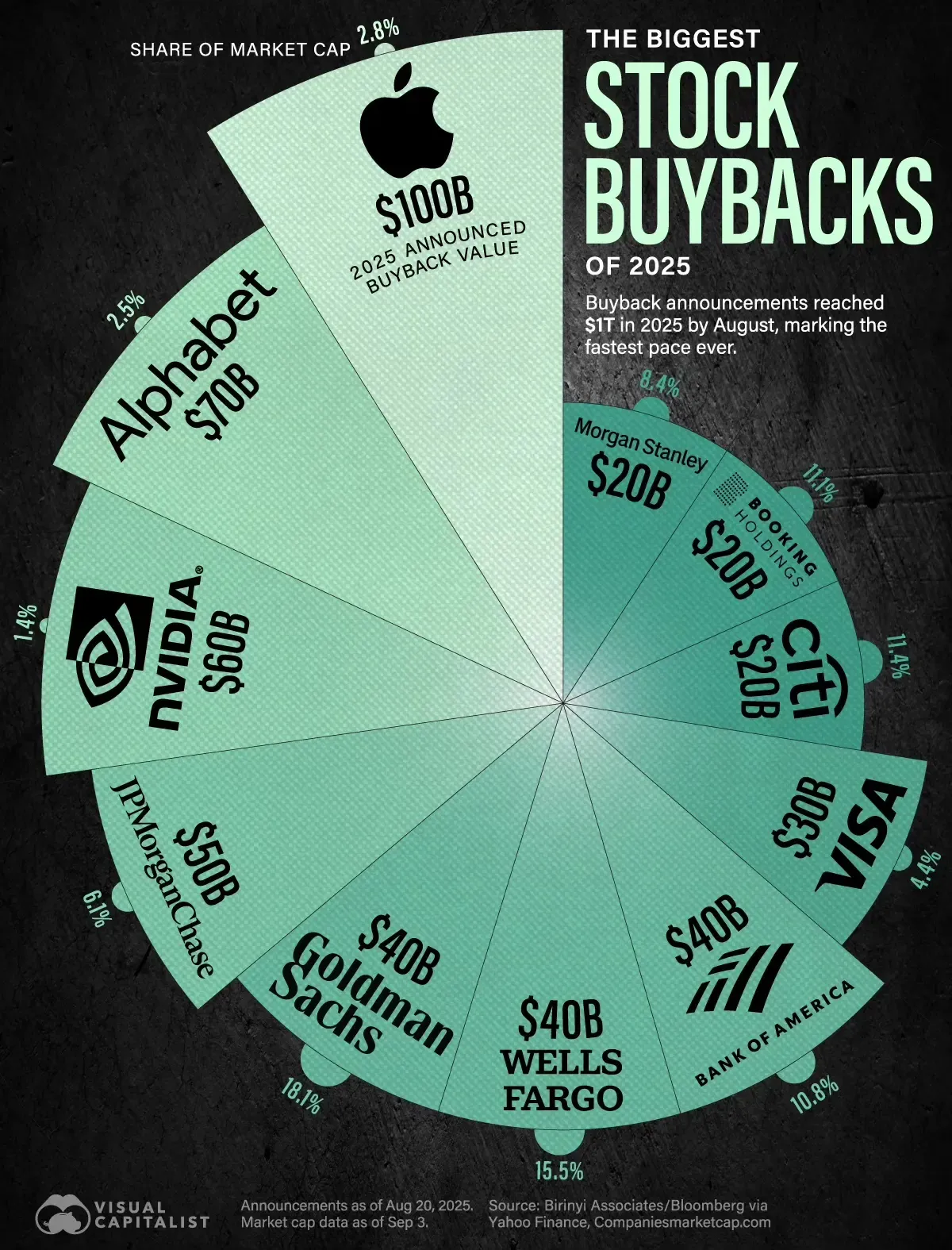 biggest stock buybacks