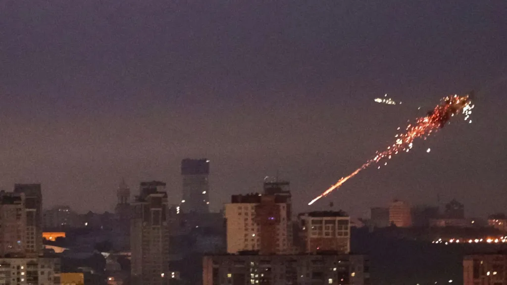 Many of the projectiles were aimed at Kyiv, where the Institute of Cardiology was hit